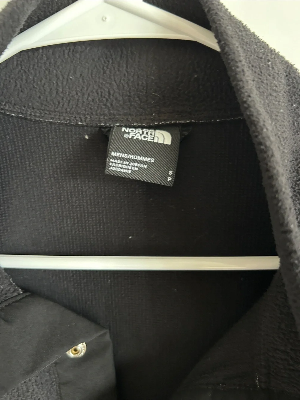 The North Face Black Snap-Front Fleece Pullover